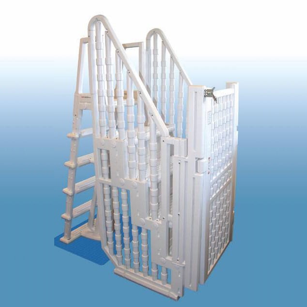 Step With Gate And In Pool Ladder